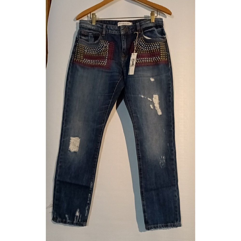 Artisan de Luxe Size 25 Destroyed Jeans Premium 29.5 x 30